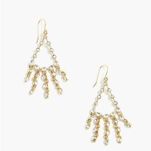 JCrew Crystal dangly statement earrings